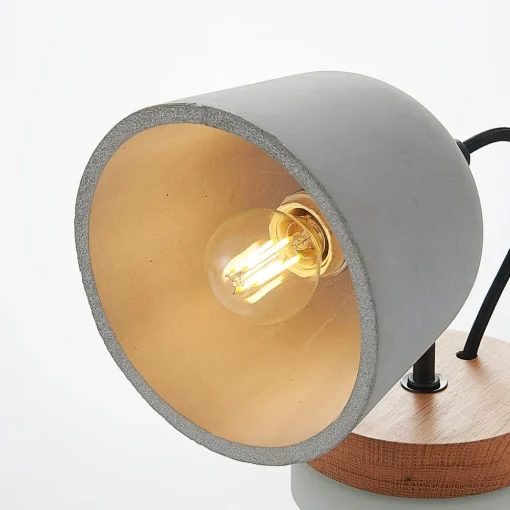 Lucande vegglampe Kalinda, sett med 2, grå, betong, E14 Sale