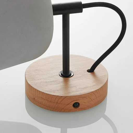 Lucande vegglampe Kalinda, sett med 2, grå, betong, E14 Sale