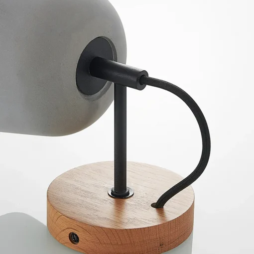 Lucande vegglampe Kalinda, sett med 2, grå, betong, E14 Sale