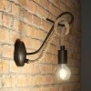 Lucande vegglampe Ropina, svart, hampetau, høyde 25 cm| Design- Og Hotellbelysning|Vegglamper