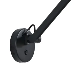 Lucande vegglampe Silka, svart, metall, 9,5 cm høy Online