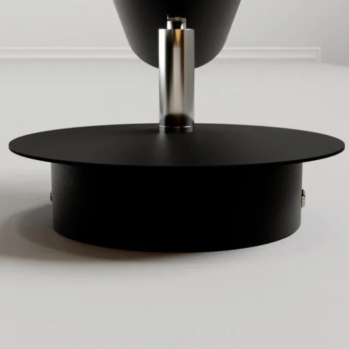 Lucande vegglampe Wibke, høyde 24 cm, svart, gull, metall| Vegglamper