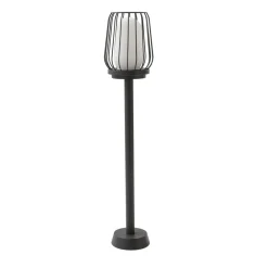 Lucande veilampe Chandan, 80 cm, svart, aluminium| Gatebelysning, Pullert Belysning