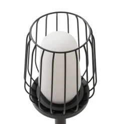 Lucande veilampe Chandan, 80 cm, svart, aluminium| Gatebelysning, Pullert Belysning