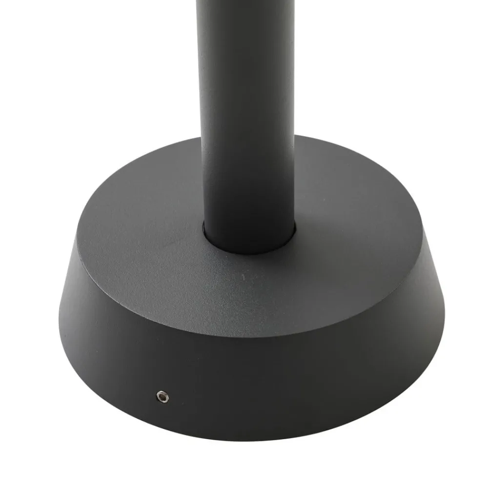 Lucande veilampe Chandan, 100 cm, svart, aluminium| Gatebelysning, Pullert Belysning