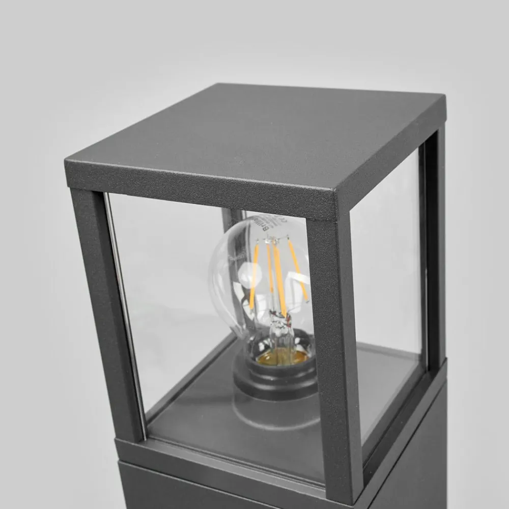 Lucande veilampe Klemens, 65 cm, antrasitt, metall, E27| Gatebelysning, Pullert Belysning