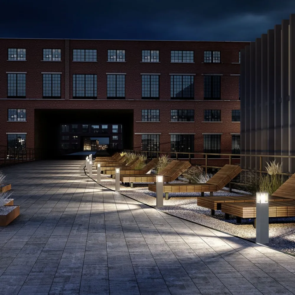 Lucande veilampe Klemens, 65 cm, antrasitt, metall, E27| Gatebelysning, Pullert Belysning