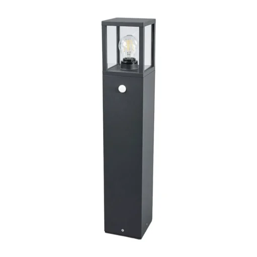 Lucande veilampe Klemens, 65 cm, sensor, antrasitt, E27| Utebelysning Med Sensor|Utebelysning Med Sensor