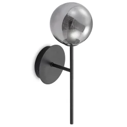 Lucande Wynona vegglampe, 1 lyskilde, svart| Vegglamper