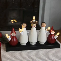 STAR TRADING Luciakör - en stilig lysestake med 5 lys Discount