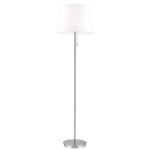 ORION Ludwig gulvlampe i tekstil, matt nikkel Online