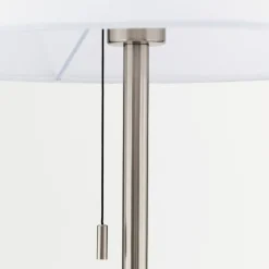 ORION Ludwig gulvlampe i tekstil, matt nikkel Online