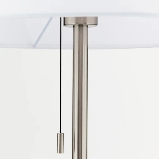 ORION Ludwig gulvlampe i tekstil, matt nikkel Online