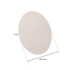 TK Lighting Lunia New vegglampe, hvit, Ø 20 cm Online