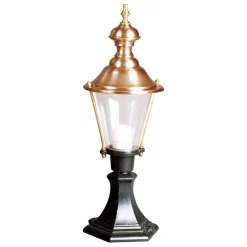 K.S. Verlichting Luuk sokkellampe, svart/kobber, høyde 56 cm| Sokkellamper