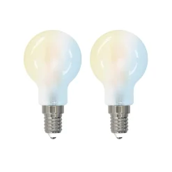 LUUMR Smart LED-dråpepære, sett med 2 stk, E14, 4,2W, matt, Tuya Online