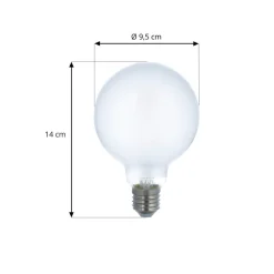 LUUMR Smart LED-pære matt E27 G95 7W Tuya WLAN CCT| Smarthus Lyspærer