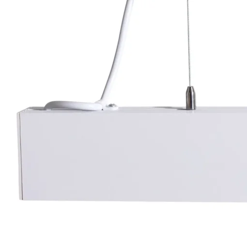 TK Lighting Luxe hengelampe, hvit, lengde 112,5 cm, metall, 4000 K| Pendellamper