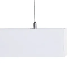 TK Lighting Luxe hengelampe, hvit, lengde 112,5 cm, metall, 4000 K| Pendellamper