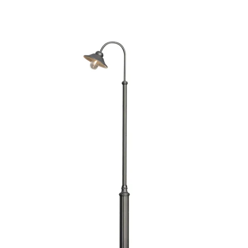 Konstsmide Lyktestolpe Vega, matt svart, 1 lyskilde, 247 cm Outlet