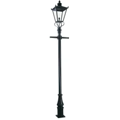 Elstead Lyktestolpe Wilmslow svart 1 lyskilde høyde 330 cm New