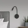 ACB ILUMINACIÓN Lyon LED-leselampe, fleksibel arm, bryter, svart Clearance