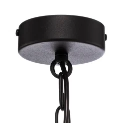 Euluna Lysekrone Ampli, svart/gull, 6 lyskilder Discount