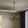 ONLI Lysekrone Candela, svart, 5 lyskilder| Lysekroner