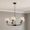 TK Lighting Lysekrone Chicago, lin skjerm med 5 lyskilder| Lysekroner|Pendellamper