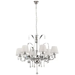 ONLI Lysekrone Jacqueline, 6 lyskilder, hvit