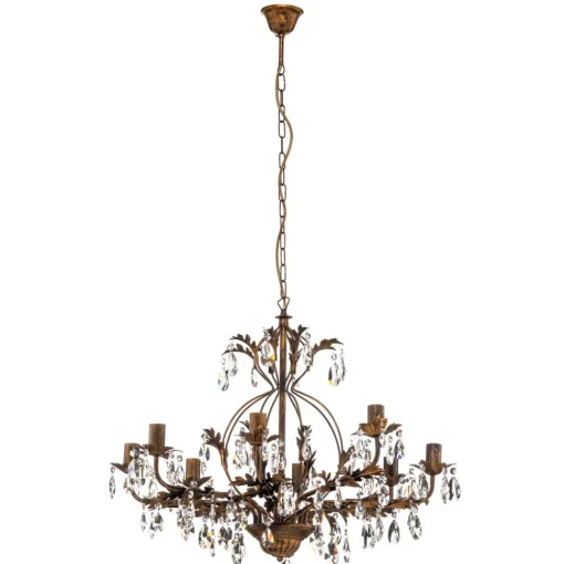 ONLI Lysekrone Karen 8 lyskilder i bronse New