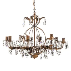 ONLI Lysekrone Karen 8 lyskilder i bronse New