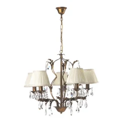 ONLI Lysekrone Karen 5 lyskilder i bronse Outlet