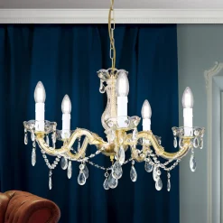 ORION Lysekrone Marie Claire krystallglass 5 lyskilder