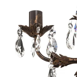 ONLI Lysekrone Teresa med krystaller, 5 lyskilder Online