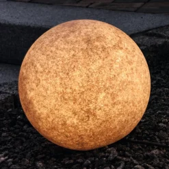 Heitronic Lysende dekorkule Mundan, 30 cm, terrakotta Outlet