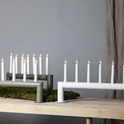 STAR TRADING Lysestake Circum, rett, 7-flamme, gråbrun Sale