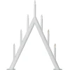 STAR TRADING Lysestake Circum, spiss, 7-flamme, hvit Discount