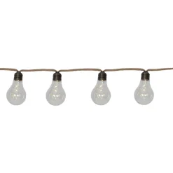 STAR TRADING Lyslenke Jutta Jute batteridrift 10 pærer| Dekorasjonsbelysning