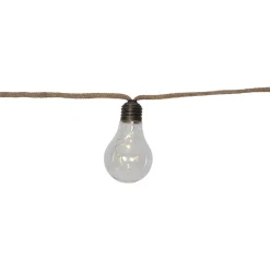 STAR TRADING Lyslenke Jutta Jute batteridrift 10 pærer| Dekorasjonsbelysning