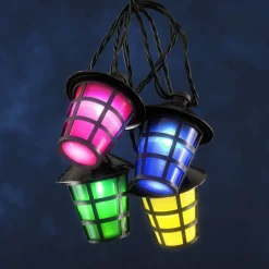 Konstsmide Season Lyslykter, 20 fargerike LED-lykter til utendørs bruk| Dekorasjonsbelysning