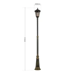 ORION Lysstolpe Fabio 249 cm med ett lys