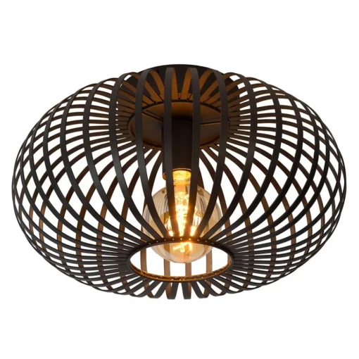 Lucide Manuela taklampe i bur, Ø 40 cm, svart| Taklamper