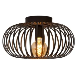 Lucide Manuela taklampe i bur, Ø 40 cm, svart| Taklamper