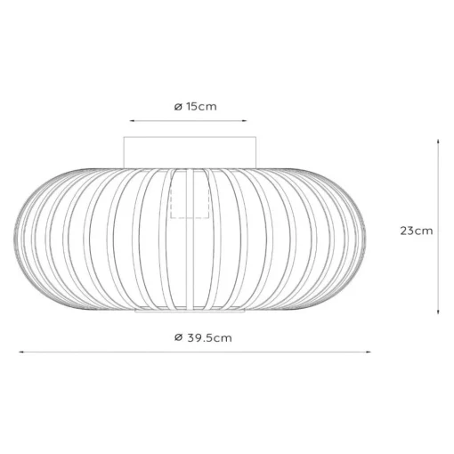 Lucide Manuela taklampe i bur, Ø 40 cm, svart| Taklamper