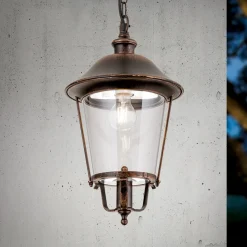 ORION Mariella utendørs pendellampe, svart-kobber, metall Online