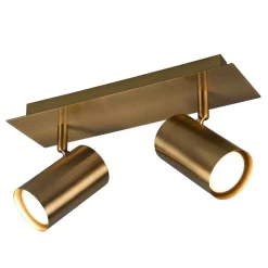 Trio Lighting Marley downlight, antikk messing, 2 lyskilder| Spotter I Tak