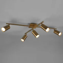 Trio Lighting Marley downlight, antikk messing, 5 lyskilder| Spotter I Tak