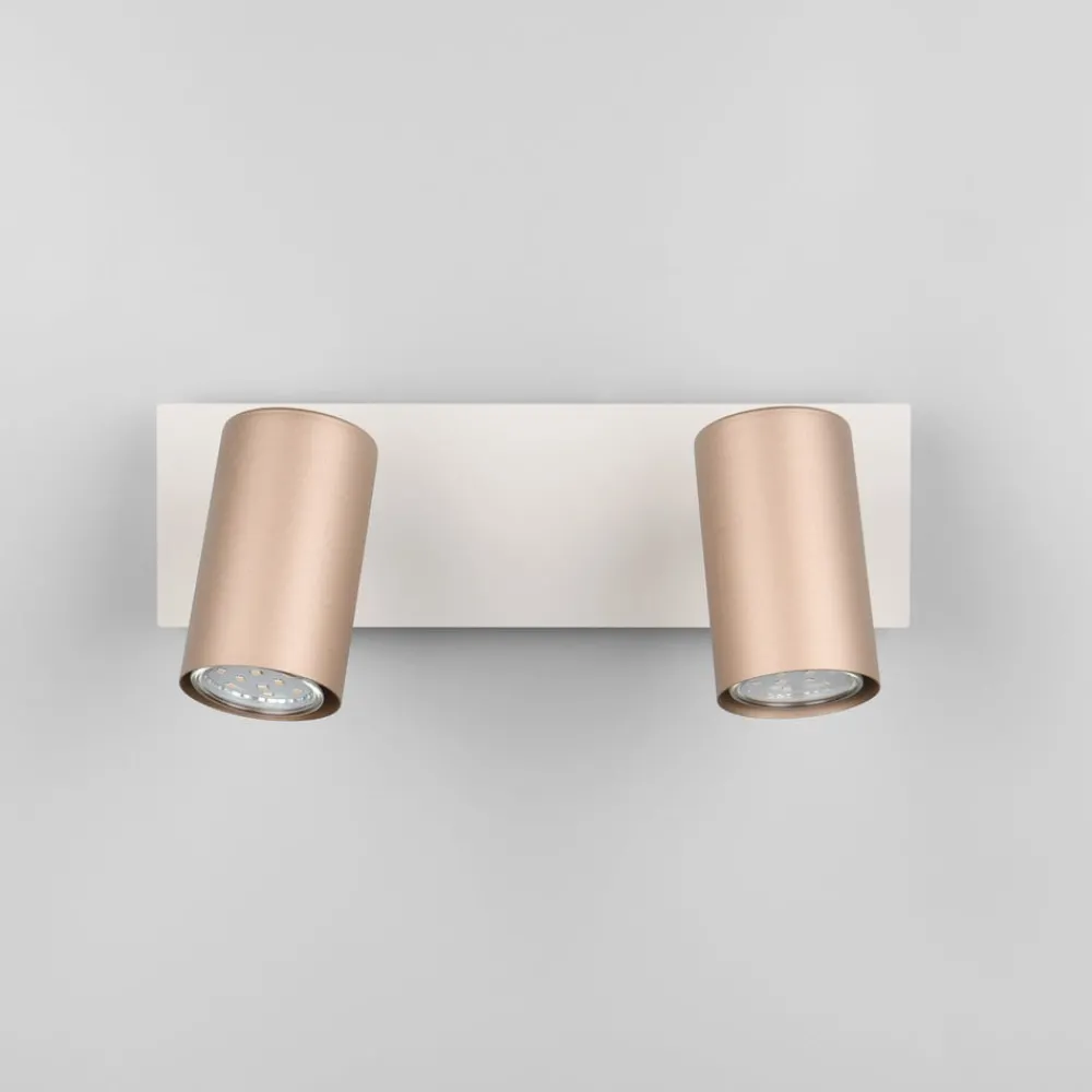 Trio Lighting Marley downlight brun/lys grå 30 x 9 cm 2 lyskilder i metall New