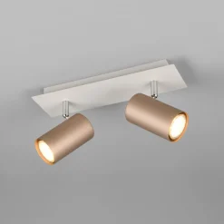 Trio Lighting Marley downlight brun/lys grå 30 x 9 cm 2 lyskilder i metall New